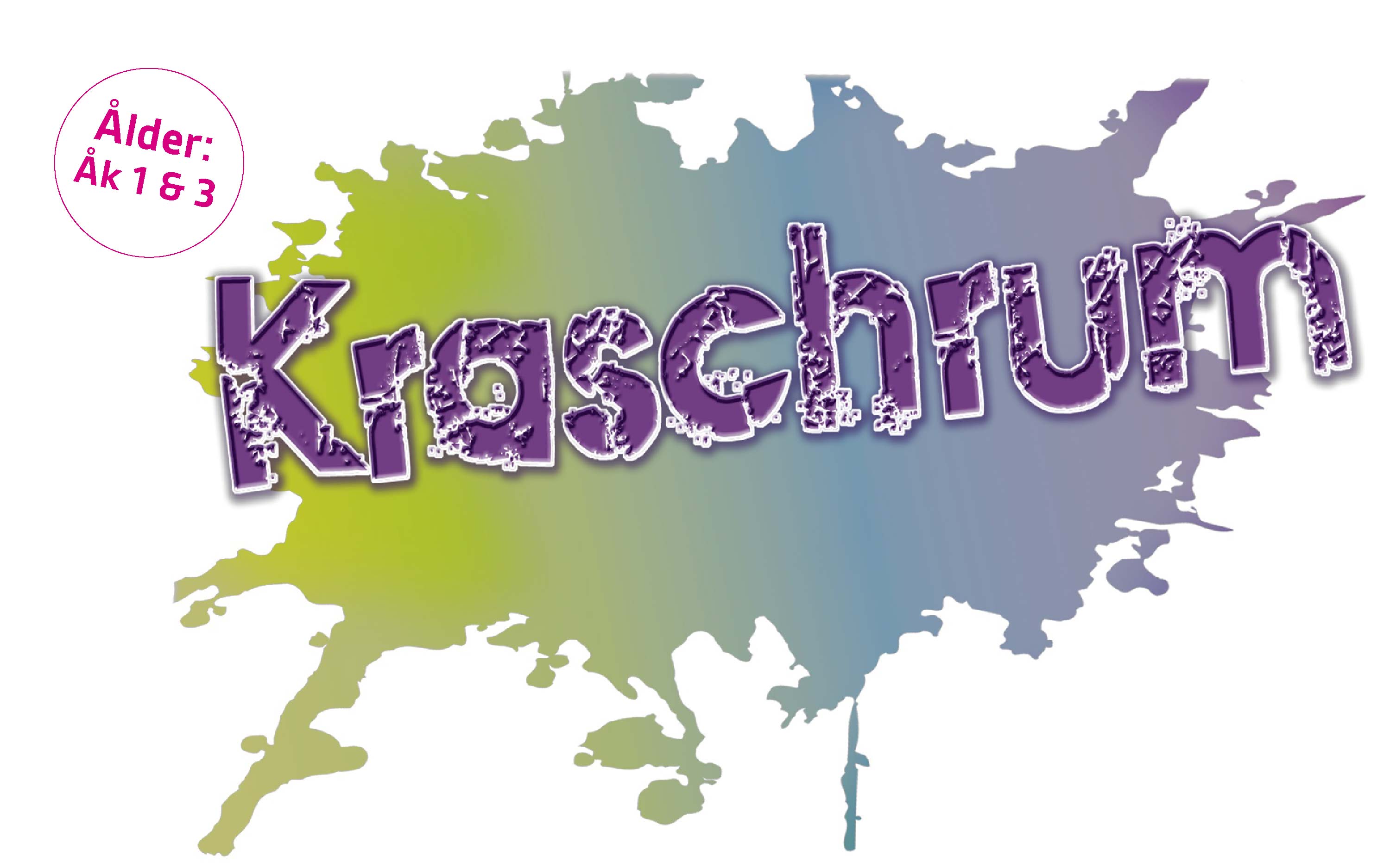 färgssplash med texten kraschrum