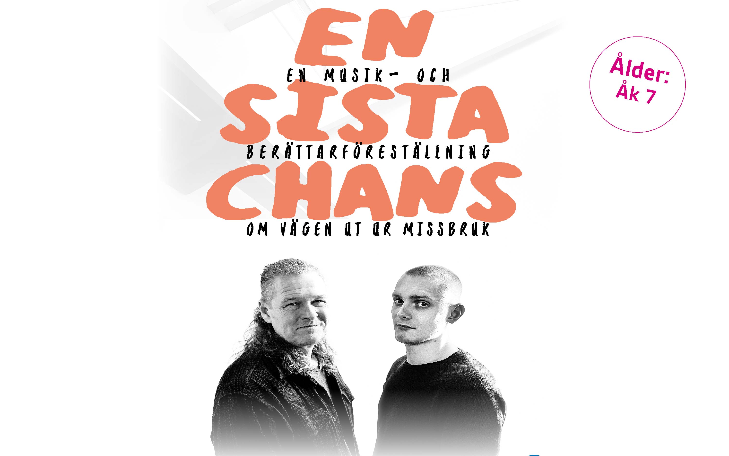 affisch med texten EN SISTA CHANS och två män i svarta tröjor