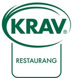 Logotyp för Krav:s restaurangmärkning.