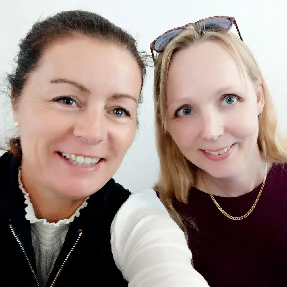 Närbild på Susanne Schneider och Jennie Vilnersson Månsson.