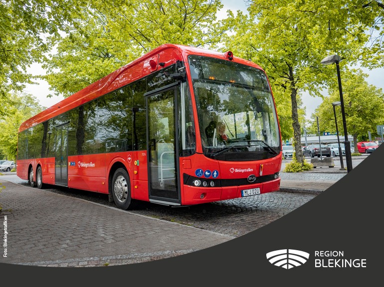 Buss från Blekingetrafiken.